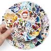 50 nuevas pegatinas de graffiti de la versión Q de Genshin Impact, dibujos animados, lindas, decoración de tarjetas goo de juego, pegatinas para teléfono móvil, computadora, patineta
