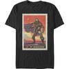 Camiseta Masculina Solta Clássica Retro de Comércio Exterior para Filmes