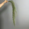 Cipó Pendente de Grama Artificial para Ar, Decoração de Parede de Planta Barba de Velho, Decoração de Fundo Verdejante Estilo Floresta, Material de Folhagem para Decoração de Teto de Casamento