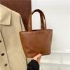 Bolsa Tote Cuadrada Portátil Casual de Invierno Superficie Suave Bolso Sencillo para el Trabajo Hombro Axila Bolso de Mano para el Trabajo Bolso para Mujer