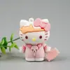 Nuevo Llavero de Gato Kt Dibujo Animado Anime Ip Muñeca Colgante para Bolso de Gato Llavero para Llaves de Coche Anillo Regalo Creativo