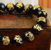 Pulsera de Obsidiana Natural y Ágata Roja de los Doce Signos del Zodíaco y los Ocho Deidades Guardianas, Pulsera de Buda del Año de Nacimiento de Ágata Roja Natural