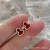 Colar Kylin Gourd Edição de Precisão Dourado V Wulu Pequeno Cabide de Abóbora Madrepérola Branca Ágata Vermelha Banhado a Ouro Rosa 18K CNC