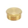 Tapón de latón de 1/1,2/1,5/2 pulgadas, tapón de tubería de alambre exterior de 4 puntos, 6 tubos de agua, tapa de tubería de alambre interior, cabezal de relleno, tapa de 4 puntos