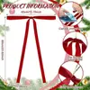 Cinta de terciopelo navideña, Adorno colgante para decoración de árbol de Navidad, Cinta para envolver regalos de boda, Cinta de terciopelo rojo para un ambiente festivo