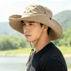 Nuevo sombrero de protección solar de verano del fabricante para mujer, resistente a los rayos UV, adecuado para viajes al aire libre, senderismo y no sofocante, sombrero de pescador para hombre