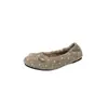 Zapatos Bajos de Estilo Ballet Plano Francés con Lunares para Mujer 2026 Nuevo Estilo Otoño/Invierno para Combinar con Faldas Mary Janes Mocasines