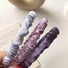 Diadema Casual Plisada para Mujer Diadema Estilo Coreano Verano Delgada de Satén Popular Pinza para el Cabello para Lavado de Cara Accesorio para el Cabello