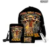 2025 Hombre de Palo de Madera Transfronterizo Shan Hai Jing Tungtungtung Mochila Escolar Mochila de Hombro Estuche Tres Piezas