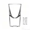 Venta al por mayor de fábrica vaso de bala de vidrio copa pequeña transparente copa de vino extranjera copa de un trago copa de vino blanco wonton copa para licores
