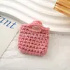 Mini Bolsos Tejidos a Mano, Ropa de Bebé, Bolsos de Mano Decorativos Tejidos, Accesorios de Peluche para Vestir Muñecas de Algodón