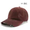 Chapéu de Pato Feminino Cor Lisa Lavado Desgastado Rasgado para Primavera e Outono Chapéu de Sol Protetor Solar de Exterior para Homens Boné de Basebol
