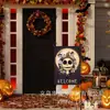 Banderas de Jardín Personalizadas Transfronterizas con Gato Negro, Calavera, Elfo, Calabaza, Decoraciones de Patio de Halloween, Banderas Impresas por Ambos Lados