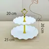 Adornos Decorativos, Base de Exhibición para Mesa de Postres, Base de Exhibición para Hora del Té, Base Alta para Pasteles, Plato de Exhibición para Pastelería, Base de Postre Multicapa