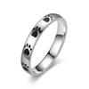 Anillo de pareja con huellas de garras de gato, corrosión, nuevo nicho de moda europea y americana 2023, exclusivo transfronterizo para fabricantes