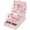Caja de Joyería Infantil Transfronteriza, Pequeña, Gran Capacidad, Linda Caja de Princesa para Niñas, Almacenamiento de Joyería, Caja de Regalo para Accesorios para el Cabello de Niñas