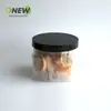 Frasco de Plástico Transparente Sellado Cuadrado de 650ml con Tapa de Cristal Frasco para Alimentos Frasco para Snacks Frasco para Galletas Cubo de Plástico