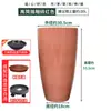 Maceta Grande de Cerámica de Imitación Plástico Tamaño Extra Grande Galón Planta en Maceta Profunda Bambú Tortuga Maceta de Resina Hogar Exterior Patio
