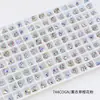 Rinestones para Uñas Dongzhou Corazón de Melocotón 5.5MM Base Puntiaguda Rinestones de Vidrio de Forma de Corazón de Colores Accesorios para Joyería DIY Decoración de Uñas Rinestones