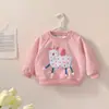 Sudadera para Niña Otoño Invierno 2026 Forrada de Felpa Engrosada Ropa Infantil Top de Invierno Manga Larga Atuendo de Otoño Ropa para Niños