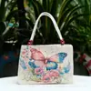 Nuevo bolso de lona de seda dorada con bordado de doble cara, estilo étnico, informal, de gran valor, para mujer.