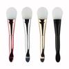 Pincel de Máscara Facial de Silicone Macio com Cabeça Dupla e Espátula, Pincel para Máscara de Lama para Limpeza Facial, Aplicação em Salão de Beleza Spa, Cabeça de Pincel de Silicone