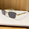 Nuevas gafas de sol plegables de metal de marco pequeño, versátiles, de moda europea y americana, para hombres y mujeres, gafas de sol cuadradas elegantes y modernas