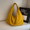 Bolsa Tote de Lona Nuevo Estilo Gran Capacidad Moderna Casual Bolso de Axila Estilo Coreano Diario Simple para Ir al Trabajo