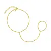 Aliexpress Comércio Exterior Pulseira Coração Dourado Moda Novo Estilo Luxo Leve Elegante Corrente de Dedo Suave para Mulheres 2026