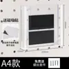 Portainformación Acrílico Gran Capacidad Clasificación y Almacenamiento Caja para Folletos Exhibidor Transparente de Oficina Colgador de Pared para Revistas A4