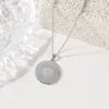 Collar Simple Redondo de Acero Inoxidable Estilo Europeo y Americano para Hombres y Mujeres, Versátil para el Uso Diario, Elegante Cadena para Clavícula, Exclusivamente para Ventas Transfronterizas