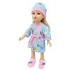 Ropa para Muñeca American Girl de 18 pulgadas Pijamas Bata Adecuado para Muñeca Shafu de 43 cm Suministro Directo de Fábrica Transfronterizo