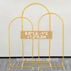 Venta Caliente en Amazon Arco Dorado de Hierro de 7.2 pies Marco de Puerta Guía de Camino para Bodas Soporte para Globos Escenario Diseño de Escenario