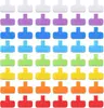 Etiquetas Coloridas Writable de Venda Quente Transfronteiriças, Adesivos Mágicos Coloridos, Tiras de Identificação de Cabos, Cabos de Dados de Classificação Autoadesivos