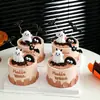 Decoraciones para Pastel de Halloween 2026 Adornos Lindos de Fantasma de Dibujos Animados Ojos Divertidos Perlas de Caramelo Murciélago Toppers Inserciones