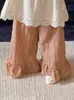 Conjunto de Ropa de Verano Nuevo para Niñas 2026: Blusa de Muñeca de Encaje y Pantalones Anchos, Conjunto Ligero de Dos Piezas para Niños