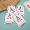 Cartão de Bênção Temático Popular de Natal Transfronteiriço Feliz Ano Novo Elemento de Natal Cartão para Embalagem de Joias em Estoque
