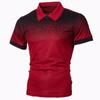 Polo de negocios de verano para hombre, color liso, manga corta, juvenil, informal, popular, camiseta de manga corta, sudadera