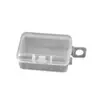 Caja de Plástico Transparente Rectangular Pequeña para Componentes Electrónicos, Ferretería, Equipo de Pesca, Caja de Almacenamiento de Escritorio, Caja de Empaque para Joyería