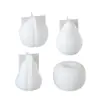 Flor de Amapola 3D Manzana Pera Melocotón Calabaza Fruta Verdura Aromaterapia Yeso Vela Adorno Molde de Silicona