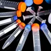 Tubo de centrífuga de plástico 0.2/0.5/1.5/5/10/20/50ml100ml eptube con escala tubo pcr frasco para semillas