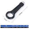 Llave de impacto negra de alta resistencia con mango recto, llave Torx de cabeza única, 65 engrosada, 36 acciones de martillo, 38 impactos, 90 tamaño grande, 95