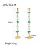 Para agradecer aos novos e antigos clientes, a Jieding oferece brincos versáteis para mulheres, estilo europeu e americano, aço inoxidável banhado a ouro 18k, atacado