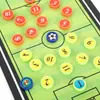 Treinamento Tático de Futebol Quadro de Orientação Tática Quadro Reto Peças Magnéticas Tabuleiro Tático Edição de Exercício Dobrável para Demonstrar