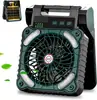 Ventilador Solar para Camping con Luz LED y Batería Recargable USB Ventilador Portátil para Exteriores con Panel Solar Plegable 3 Velocidades de Flujo de Aire Luz de Emergencia para Camping Senderismo Pesca Tienda de Campaña y Cortes de Luz