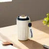 Taza de Café Personalizada con Pantalla de Temperatura Inteligente, Taza Aislada de Acero Inoxidable 304 con Asa, Taza Portátil de Alta Apariencia para Beber Directamente para Hombres y Mujeres