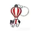 Animal Perro Gato Llavero de PVC Anillo de Llavero Cadena de Llaves Colgante Anillo de Llavero Llave de Coche