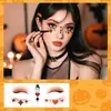 Pegatinas de Tatuajes de Color para Halloween Transfronterizos Divertidas Pegatinas de Cara de Dibujos Animados para Fiesta Nuevo Maquillaje Temporal Pegatinas de Terror Impermeables