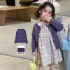 Vestido de Otoño de Manga Larga Estilo Escolar a Cuadros Weimu para Niñas Vestido de Princesa Infantil Falda para Bebé Niña Clase A