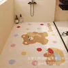 Tapete de Piso de Arame Cortado com Desenho para Banheiro, Tapete de Piso Antiderrapante para Banheiro, Tapete de Pé Antiderrapante Fofo para Banheiro